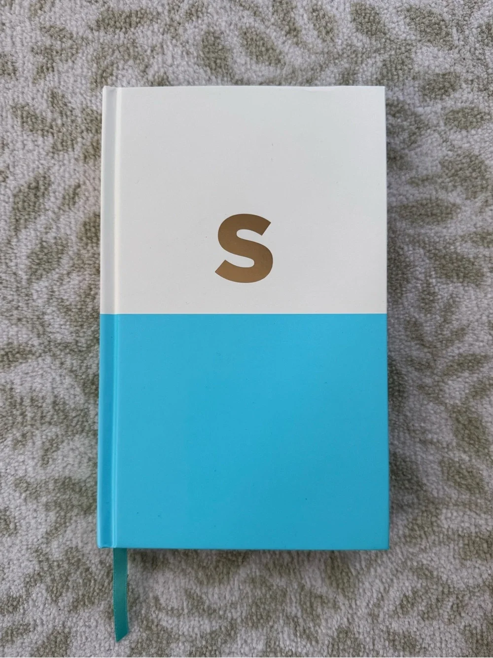 Kate Spade Initial Monogram Journal Letter S Teal
